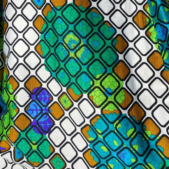 1970s Alex Colman Psychedelic Floral Massive Palazzo Pants - Picture 6 of 8